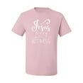 thumbnail image 2 of Funny Christian Quote Jesus Loves This Hot Mess Inspirational/Christian Men's Graphic T-Shirt, Light Pink, 3XL, 2 of 3
