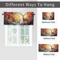 thumbnail image 6 of Deer Kitchen Valance Curtains Animal Forest Wildlife Autumn Hunting Jungle Rustic Privacy Decorative Rod Pocket Short Window Valance Curtains 54 by 18 in, 1 Panel, 6 of 6