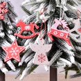 thumbnail image 3 of Adornos rústicos de madera de la granja de Navidad Adornos colgantes de madera, 3 of 5