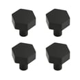 thumbnail image 1 of Era Hexagon Knob 4-Pack Brushed Black, 1 of 7