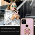 thumbnail image 3 of Compatible with Google Pixel 5A Case Silicone TPU Shockproof Google Pixel 5A Phone Case with Magnetic Ring Kickstand Plating Anti-Scratch Cases (Light Purple), 3 of 14