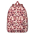 thumbnail image 1 of Spring Botanical School Backpack – Romantic Watercolor Floral Canvas Daypack with Comfortable Carrying, Lightweight, 1 of 1