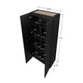 thumbnail image 3 of Manhattan Comfort Hopkins 2-Piece Wood Storage Closets in Black, 3 of 10