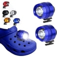 thumbnail image 1 of 2 luces LED para zapatos Croc (color azul), faros delanteros para Croc, luces pequeñas, 2 luces LED divertidas para zapatos Crocs, luces LED pequeñas para adultos y niños Crocs G, 1 of 5