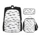 thumbnail image 1 of Balery Cute Shark Mochila escolar 3 en 1 para niños: mochila resistente con lonchera térmica y estuche para lápices. Mochila escolar para niños y niñas., 1 of 7