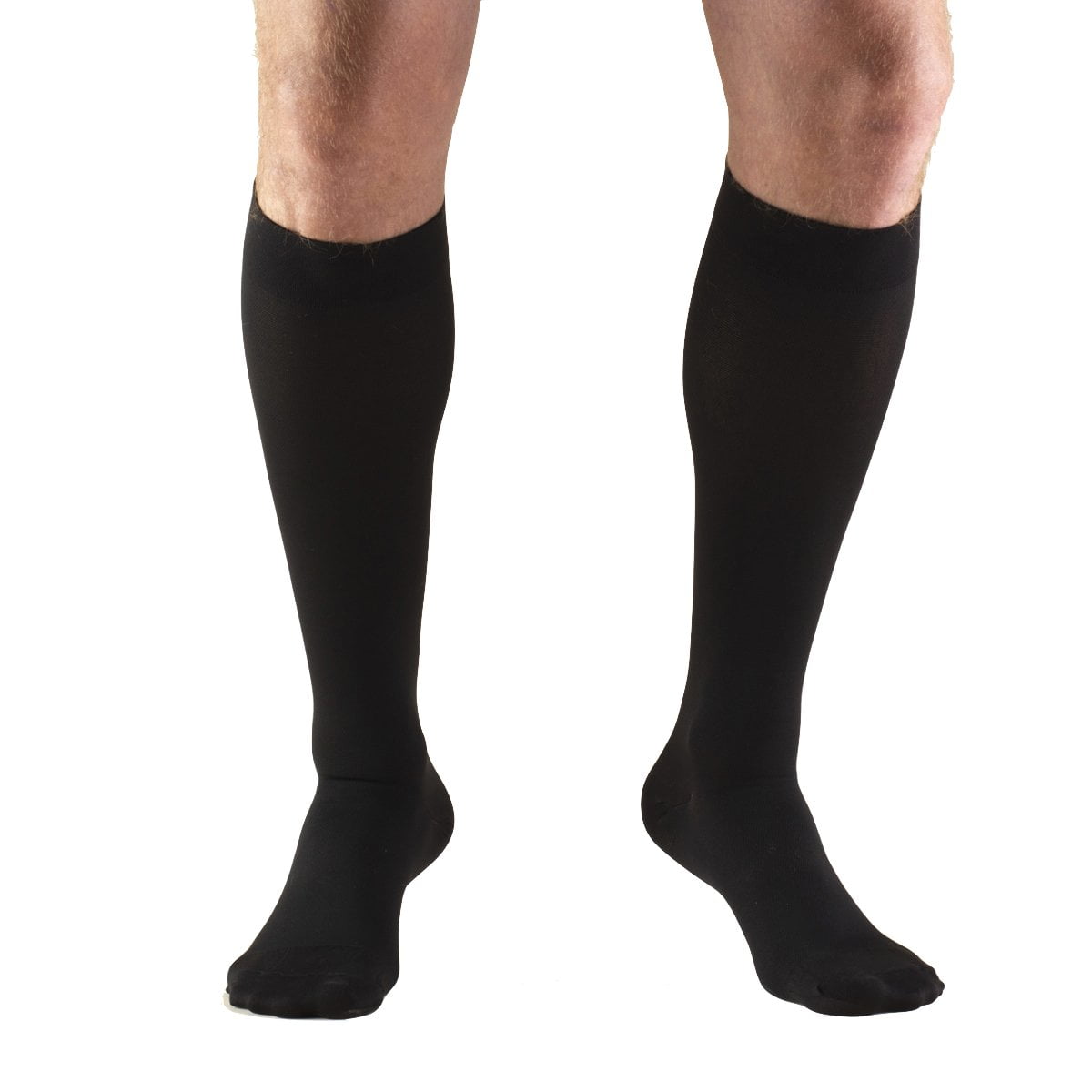 Truform 8845 Knee High Closed Toe 30/40mmHg Stockings, Blk Lg, 1pr each