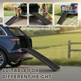 thumbnail image 4 of 61" Folding Pet Ramp for Cars and SUVs, Black PP Dog Ramp with High-Traction Frosted Surface and Raised Side Rails, Portable Lightweight Design for Travel and Vehicle Entry, 4 of 7