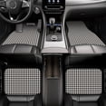 thumbnail image 7 of Zufioo Houndstooth Black And White Print Car Floor Mats Four-piece Set, Car Interior Accessories - Corrosion-resistant, Non-Slip, Suitable for Cars, Trucks, Vans, 7 of 7