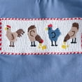 thumbnail image 5 of FAOWME Big Kids Boys Outfit Short Sleeve Round Neck Animal Embroidery Top And Plaid Shorts Two Piece Comfortable Fashion Sets For Casual Daily Wear Blue 18-24 Months, 5 of 8