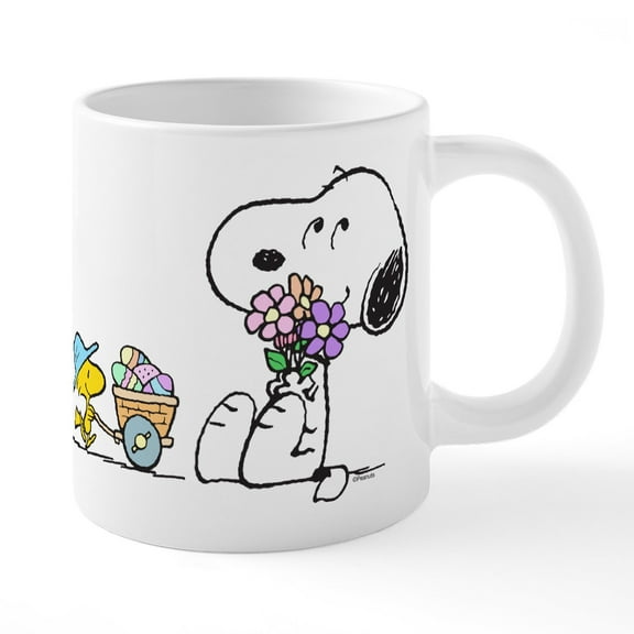 CafePress - Snoopy - 20 Oz White Ceramic Mega Mug