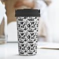 thumbnail image 6 of KLL Black White Halloween Pattern Stainless Steel Vacuum Insulated Tumbler - Carry Insulated Coffee Mug - Reusable Insulated Cold Brew Iced Coffee Cup Thermos, 6 of 8