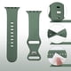 thumbnail image 4 of Tighesen Bandas Deportivas Compatibles Con Apple Watch Band Ultra 2/Ultra Se Series 9/8/7/6/5/4/3/2/1 38 Mm 40 Mm 41 Mm 42 Mm 44 Mm 45 Mm 49 Mm S/M M/L Para Mujeres/Hombres Correa De Silicona Para Iwa, 4 of 5