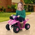 thumbnail image 2 of Lil' Rider Four Wheeler ATV for Kids, Pink Princess Electric Mini Quad Toy, 2 of 2