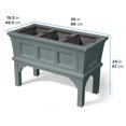thumbnail image 2 of Step2 Atherton Sage Gray Outdoor Plastic Raised Planter Box with 3 Tray Dividers, 2 of 6