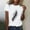 White, variant on Ukumplol Womens Short Sleeve Tops Spring Tops for Women Summer Tops Women's Feather Print Shirt Short Sleeve Round Neck T Shirt Fashion Top Clothes Going Out Tops Womens T Shirts Black L