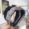 thumbnail image 4 of Hair Hoop Fashion Pearl Rhinestone Decor Braided Hair Hoop Band Headwear Hoop, 4 of 8