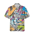 thumbnail image 5 of Nueva camisa hawaiana de verano, camisetas de manga corta para hombre, camisetas de hip hop de gran tamaño con estampado 3D, ropa informal vintage estilo rock para hombre, 5 of 5