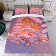 thumbnail image 4 of Hello Kitty Conjunto de sábanas temático, trío de piezas, cómodo y amigable con la piel, diseño único, regalo de decoración para el hogar para familiares, amigos y fans,140cm *210cm, 4 of 6