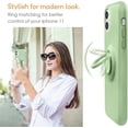 thumbnail image 2 of Funda para iPhone 11 con soporte de anillo | Forro de microfibra súper suave | Funda amortiguadora de silicona líquida antirrayas para iPhone 11, 2 of 7
