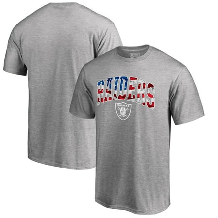 Riddell Oakland Raiders Signature Football - Oakland Raiders Pro Line by Fanatics Branded Big & Tall Banner Wave T-Shirt - Heathered Gray