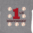 thumbnail image 3 of Inktastic First Birthday Baseball Boys Baby Bodysuit, 3 of 4