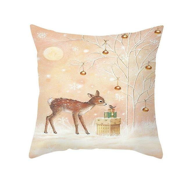 Funda de Almohada Papá Noel Estampado Viejo Sofá Cama Funda de Almohada Dormitorio Funda de Cojín Fe Tomshoo TPR478-6