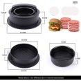 thumbnail image 2 of Burger Press Patty Maker, 3 In 1 Handy Non-stick Mold With 100 Pieces, 2 of 5