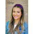 thumbnail image 3 of Motique Accessories 1 inch Vegan Leather Headband for Women and Girls (Purple), 3 of 7