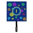 thumbnail image 3 of Carolines Treasures CJ1011-SH4-Parent Letter Initial Monogram - Blue Swirls Leash Holder or Key Hook  multicolor, 3 of 7