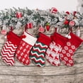 thumbnail image 2 of Matsuzay Bola de pelo de Navidad tejida, medias, calcetines, árbol de Navidad, bolsa Goodie, colgante de boda, colgante, envoltorio, Kits de decoración para fiestas Copo de nieve, 2 of 6