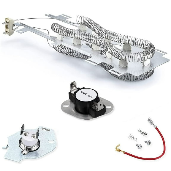 Beaquicy Dryer Heating Element & Thermal Cut-Off Kit for Whirlpool Dryers
