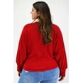 thumbnail image 3 of Cárdigan con nudo Roman Fashion /Tallas Extras, 1847 (Rojo) rojo 42 Roman Fashion JA-GR-1847-ROJO, 3 of 8