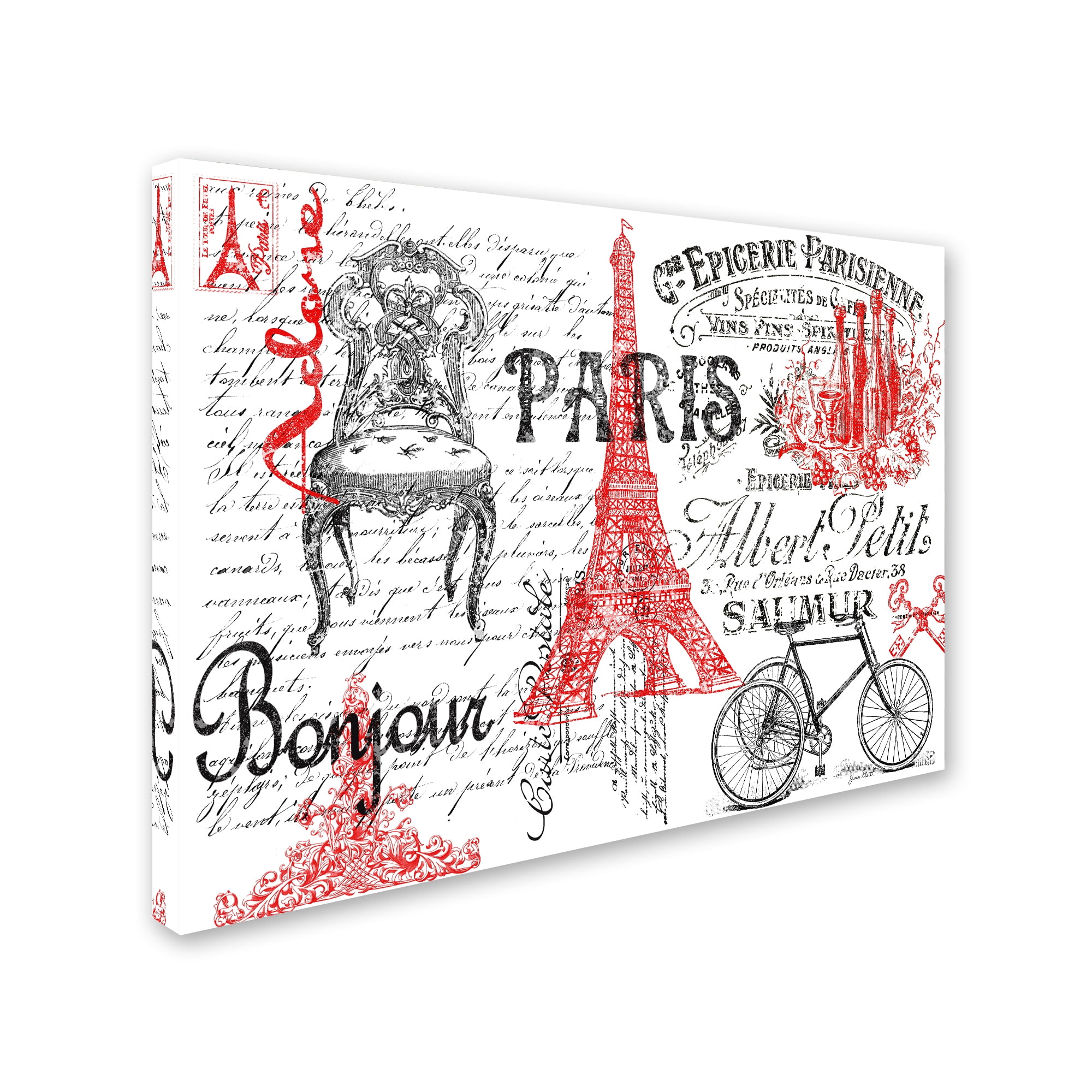 Trademark Fine Art 'Paris Tray 2' Canvas Art by Jean Plout