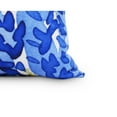 thumbnail image 2 of Simply Daisy, 20" x 20" Flower Bell Orange Floral DecorativeOutdoor Pillow, 2 of 2