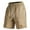 Khaki, variant on Dagugfen Cargo Shorts for Men Summer Drawstring Elastic Waist Loose Outdoor Sports Shorts with Pockets