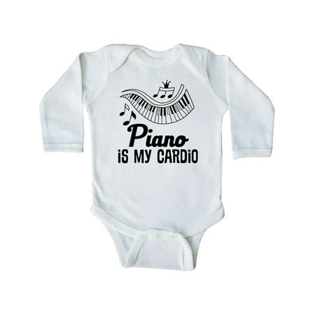 

Inktastic Piano is my Cardio Gift Baby Boy or Baby Girl Long Sleeve Bodysuit
