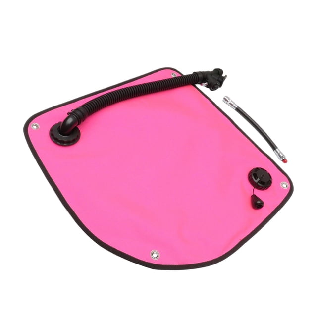 Manguera de baja presión de nailon para buceador, vejiga de ala BCD de buceo lateral Rosa
