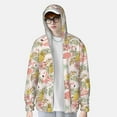 thumbnail image 2 of Daiia Tropical Pink Flamingo Pineapple UPF 50+ Sun Protection Hoodie Jacket Lightweight Long Sleeve Sun Shirt for Women Men with Pocket Hiking Outdoor-X-Large, 2 of 7