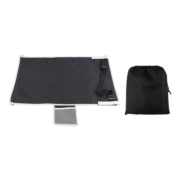 Reposapiés de avión para niños, cama de avión, accesorios de viaje para bebés, ajustable Negro