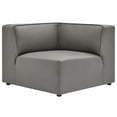 thumbnail image 2 of Modway Mingle Vegan Leather Corner Chair in Gray, 2 of 8