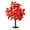 Red, variant on Poinsettia Tree Lamp with LED Lights - 23.6 Inch Battery Operated Lighted Tabletop Tree for Christmas Decor, Valentine's Day, Wedding, and Home Party Decoration