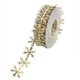 thumbnail image 1 of 10m Golden Silver Glitter Christmas Ribbon Lace Trims for Gift Wrapping Decor, 1 of 4