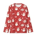 thumbnail image 6 of Jiueut Christmas Santa Claus Hoodie Shirts for Teens Girls 5-6T Trendy Clothes for Girls Cute Outfits Teen Hoodies Streetwear Long Sleeve Activewear Sportswear Blouse, 6 of 7