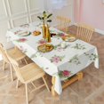 thumbnail image 3 of Pioneer Flower Floral Print Pattern Rectangle Tablecloth 60"x120", Waterproof Polyester Table Cloth, Wipeable Spillproof for Dining Camping Indoor Outdoor, 3 of 6