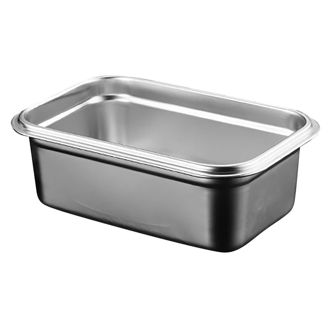 Piwvid Stainless Steel Lunch Box, Small Metal Lunch Containers, 304 Stainless Steel Snack Food Containers Metal Lunch Box for Kids & Adults, Dishwasher Safe