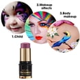 thumbnail image 4 of WIFKLSIIPG 12 Colors Fluorescent Paint Sticks Face Body Paint Stage Party Makeup Children's Paint Easy to Wash Fluorescent Face Paint Water Soluble Face Paint Stage Performance Makeup, 4 of 6