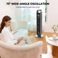 thumbnail image 3 of 36" Tower Fan Oscillating Cooling Fan, Remote Control, 3 Wind Modes, Timer, for Office, Home, 3 of 9