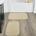 thumbnail image 2 of Garland Rug Gramercy Washable Bath Rug Set, 2 Piece (20"x34" & 17"x24") Champagne, 2 of 8