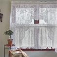 thumbnail image 1 of Heritage Lace 9130WS-63PR 86 x 63 Po Anglais Lierre Swag Paire, Blanc, 1 of 1