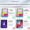 thumbnail image 2 of Case Compatible with iPad (A16) 11th Generation 11 inch 2025, iPad 10th Gen 10.9 inch 2022, Slim Case with Tempered Glass with Stand Function, Watermelon Powder, 2 of 15